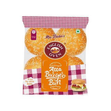 English Oven Atta Burger Bun